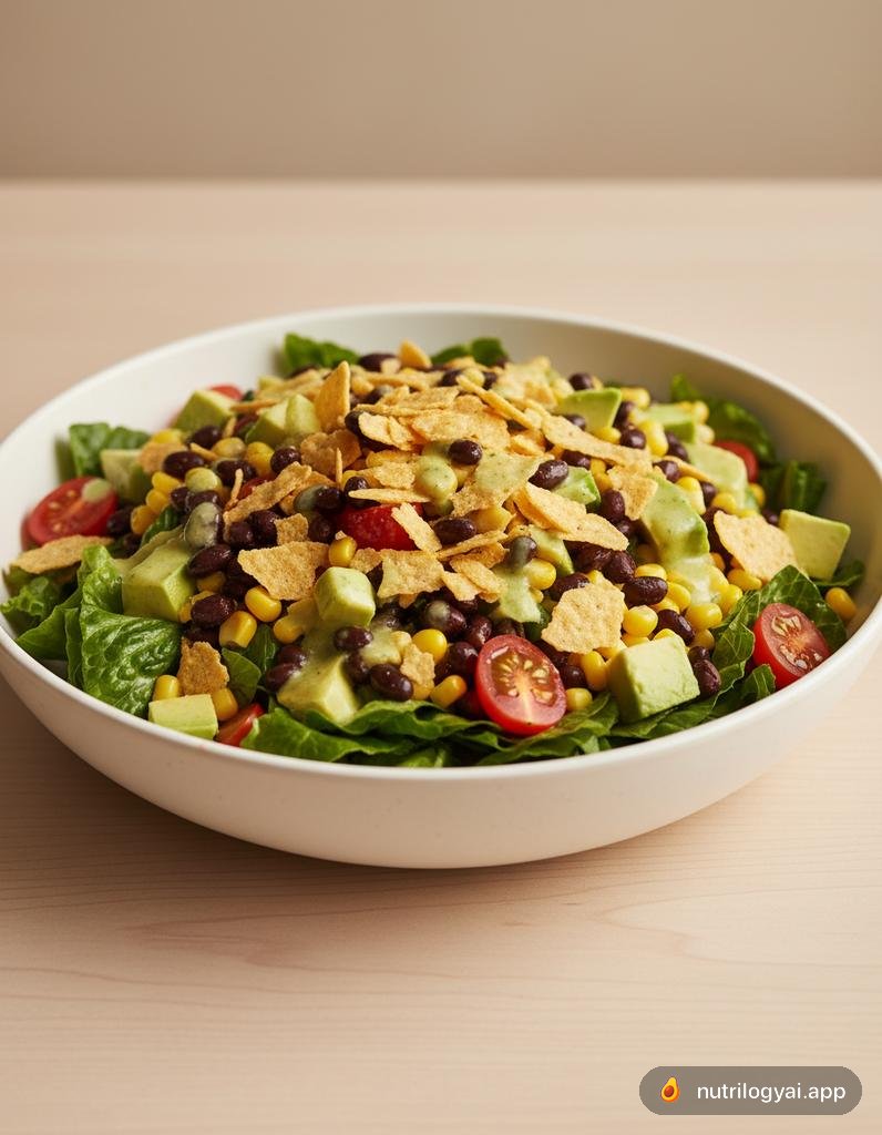 Ensalada de tacos de frijol negro
