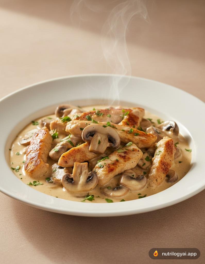 Hähnchen Stroganoff