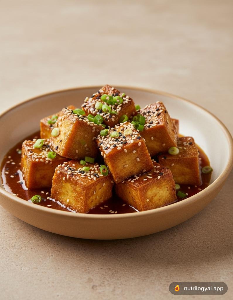 Sticky Sesame Tofu