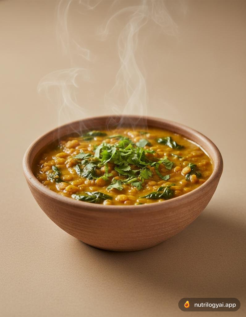Curry de lentilha com coco