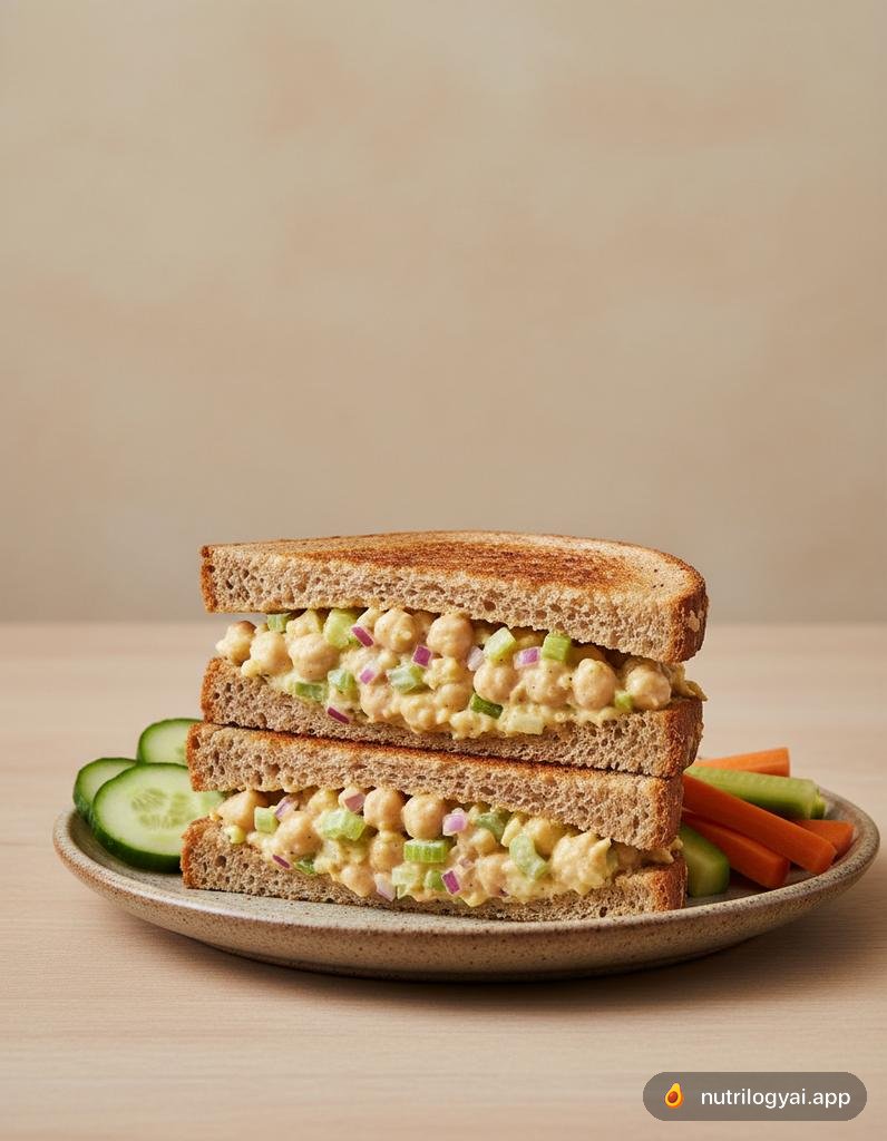 Panino con insalata di ceci