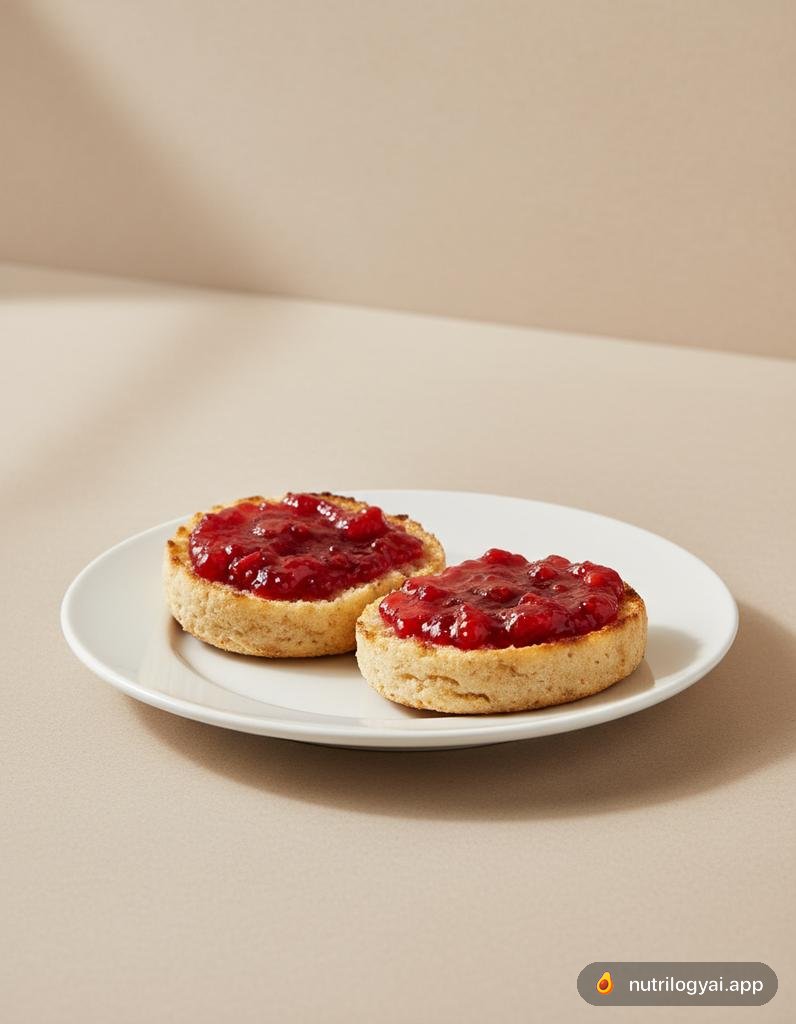 Muffin angielski z dżemem