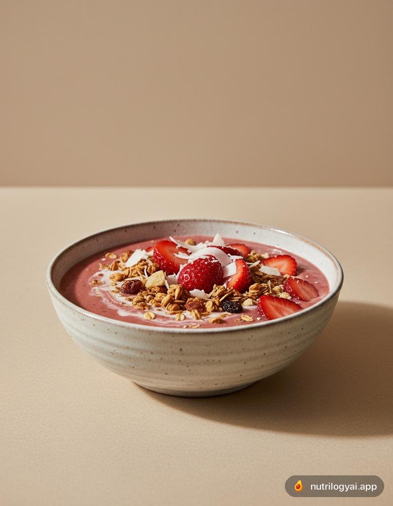 Smoothie bowl alle fragole
