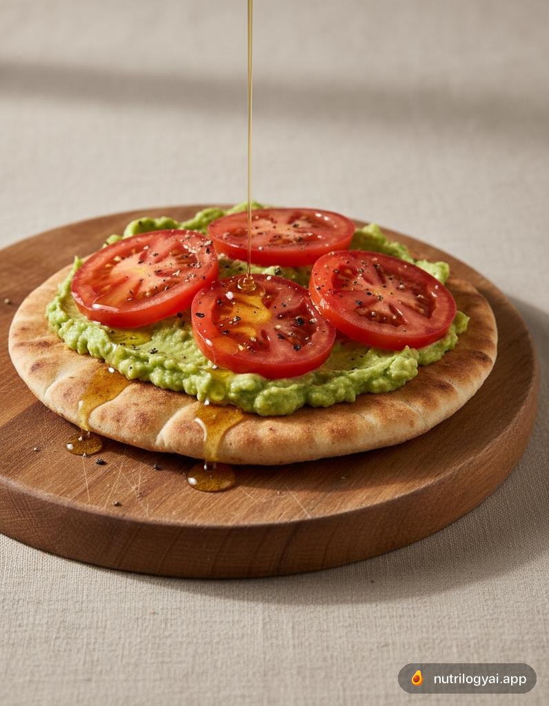 Pita con Avocado e Pomodoro