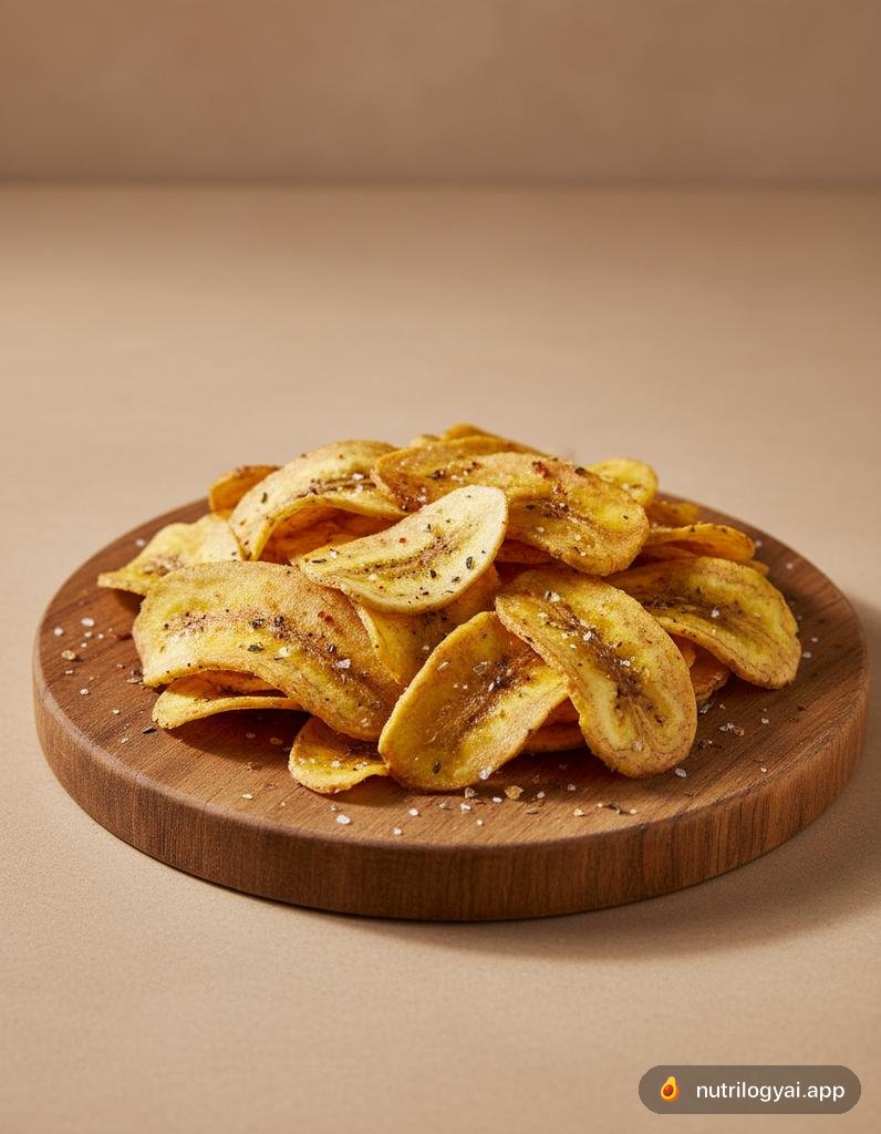 Gebackene Kochbananen-Chips