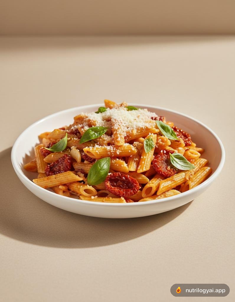 Penne mit getrockneten Tomaten