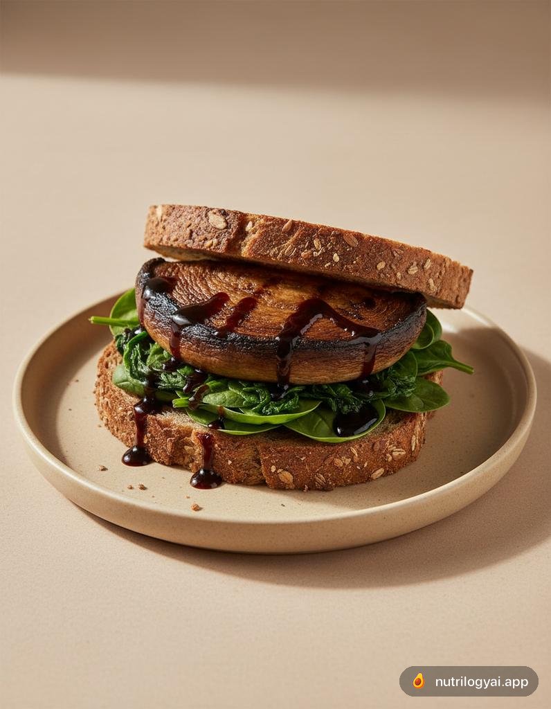 Portobello-Pilz-Sandwich
