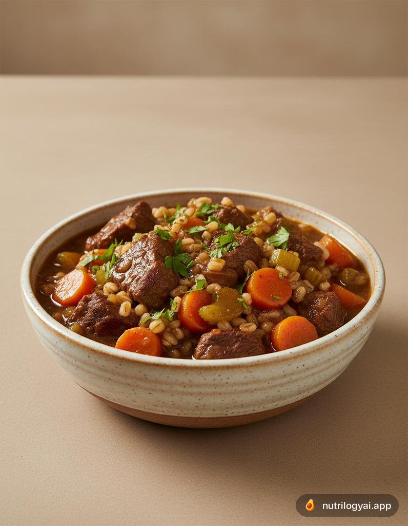 Stufato di manzo e orzo