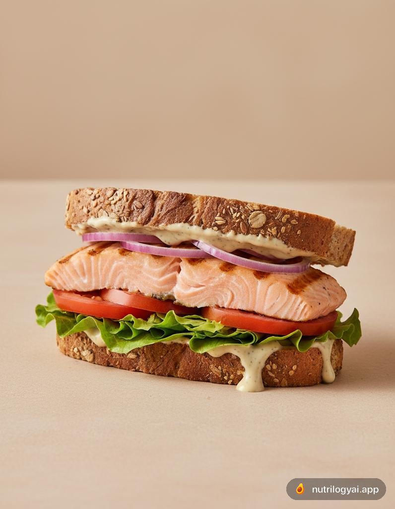 Panino al salmone grigliato